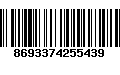 Código de Barras 8693374255439
