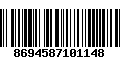 Código de Barras 8694587101148