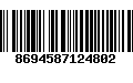 Código de Barras 8694587124802