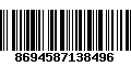 Código de Barras 8694587138496