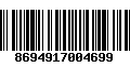 Código de Barras 8694917004699