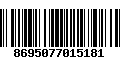 Código de Barras 8695077015181