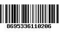 Código de Barras 8695336110206