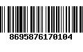 Código de Barras 8695876170104