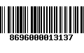 Código de Barras 8696000013137