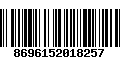 Código de Barras 8696152018257