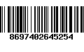 Código de Barras 8697402645254