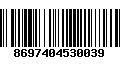 Código de Barras 8697404530039