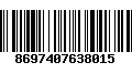 Código de Barras 8697407638015