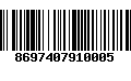 Código de Barras 8697407910005