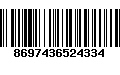 Código de Barras 8697436524334