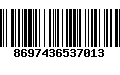 Código de Barras 8697436537013