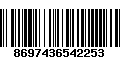 Código de Barras 8697436542253