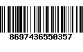 Código de Barras 8697436550357