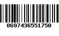 Código de Barras 8697436551750