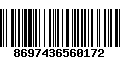 Código de Barras 8697436560172