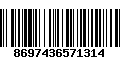 Código de Barras 8697436571314