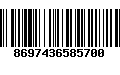 Código de Barras 8697436585700