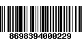 Código de Barras 8698394000229