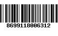 Código de Barras 8699118006312