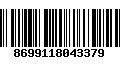 Código de Barras 8699118043379