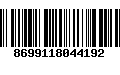 Código de Barras 8699118044192