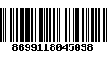 Código de Barras 8699118045038