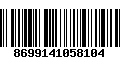 Código de Barras 8699141058104