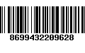 Código de Barras 8699432209628