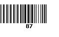 Código de Barras 87