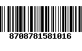 Código de Barras 8708781581016