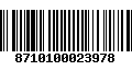 Código de Barras 8710100023978