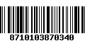 Código de Barras 8710103870340