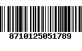 Código de Barras 8710125051789