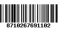 Código de Barras 8710267691102