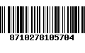 Código de Barras 8710278105704