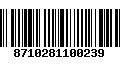 Código de Barras 8710281100239