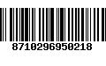 Código de Barras 8710296950218