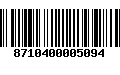 Código de Barras 8710400005094