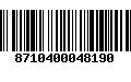 Código de Barras 8710400048190