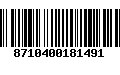 Código de Barras 8710400181491