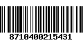 Código de Barras 8710400215431