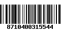 Código de Barras 8710400315544