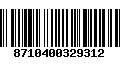 Código de Barras 8710400329312