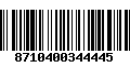 Código de Barras 8710400344445