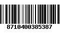 Código de Barras 8710400385387