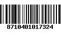 Código de Barras 8710401017324