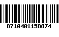 Código de Barras 8710401158874