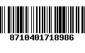 Código de Barras 8710401718986