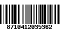 Código de Barras 8710412035362